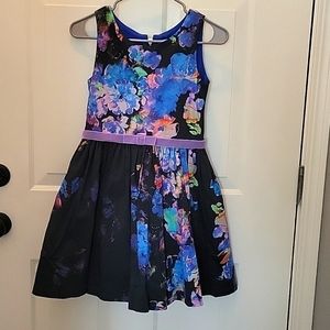 Zoe Ltd dress, Girls Size 12, navy with flowers